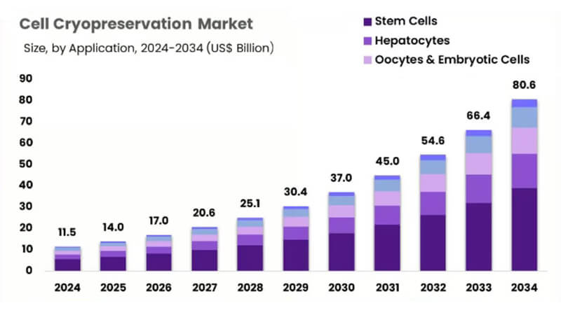 全球細胞冷凍保存市場迎爆發(fā)式增長,鋁合金液氮罐技術(shù)創(chuàng)新成關(guān)鍵驅(qū)動力